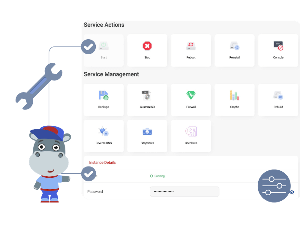 Minecraft server | Pre-installed VPS for Minecraft  - Hippo V-Panel
